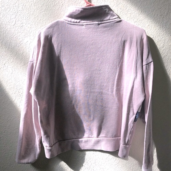 Cropped colorblock quarter zip - Picture 2 of 4